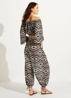 Zanzibar Harem Pant- Black -Fashion Swimwear Store 54954 PA Black 6