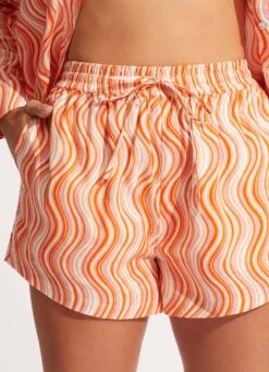 Mod Squad Beach Short - Mandarin 11 Mod Squad Beach Short - Mandarin -Fashion Swimwear Store 54960 SH Mandarin 7