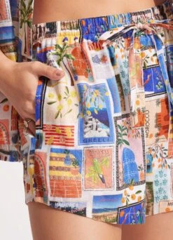 On Vacation Short - Azure -Fashion Swimwear Store 54967 SH Azure 7