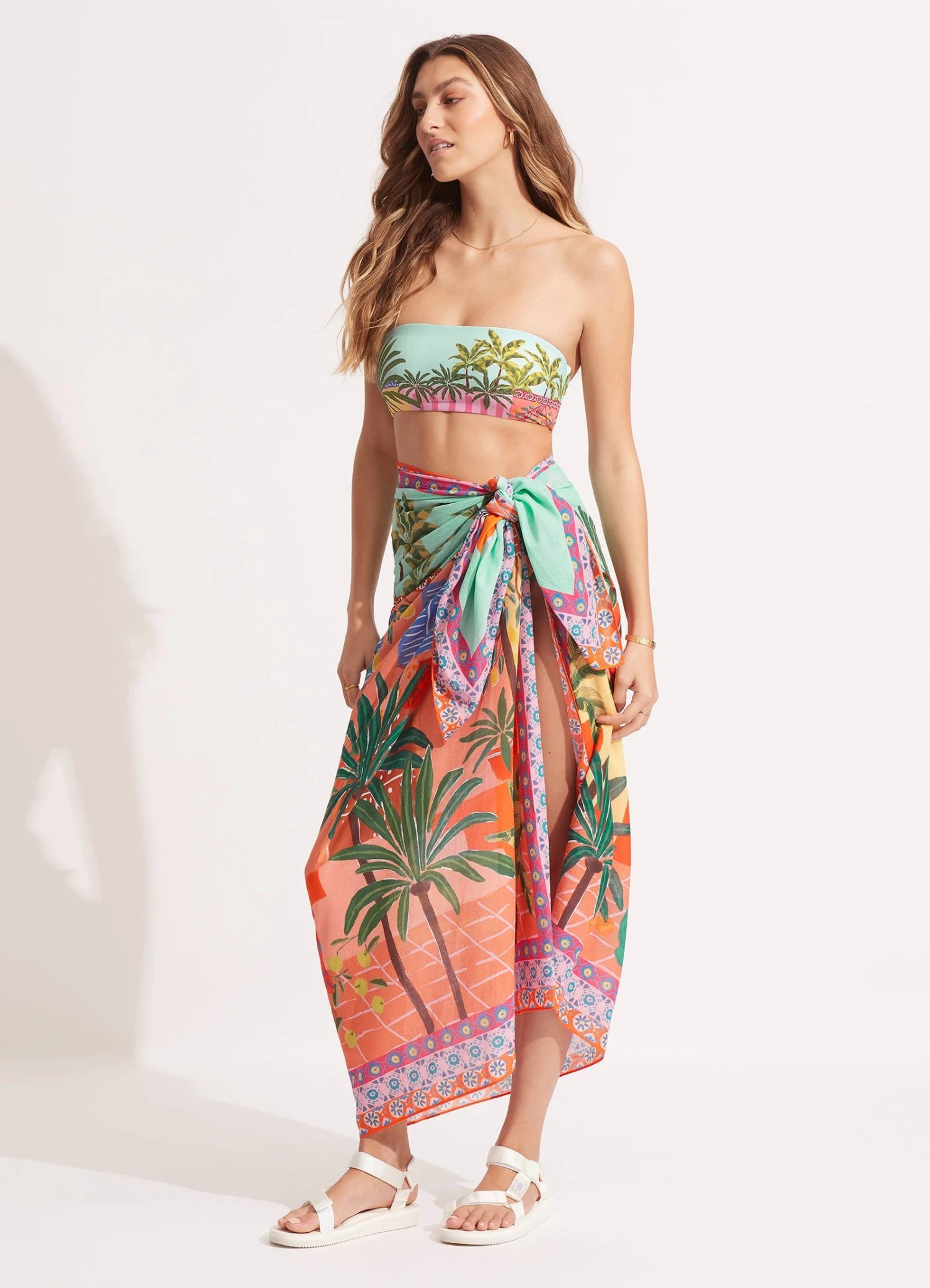 On Vacation Sarong - Azure 4 On Vacation Sarong - Azure - Image 2