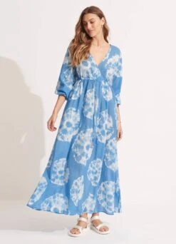 Tie Dye Maxi Dress - Azure