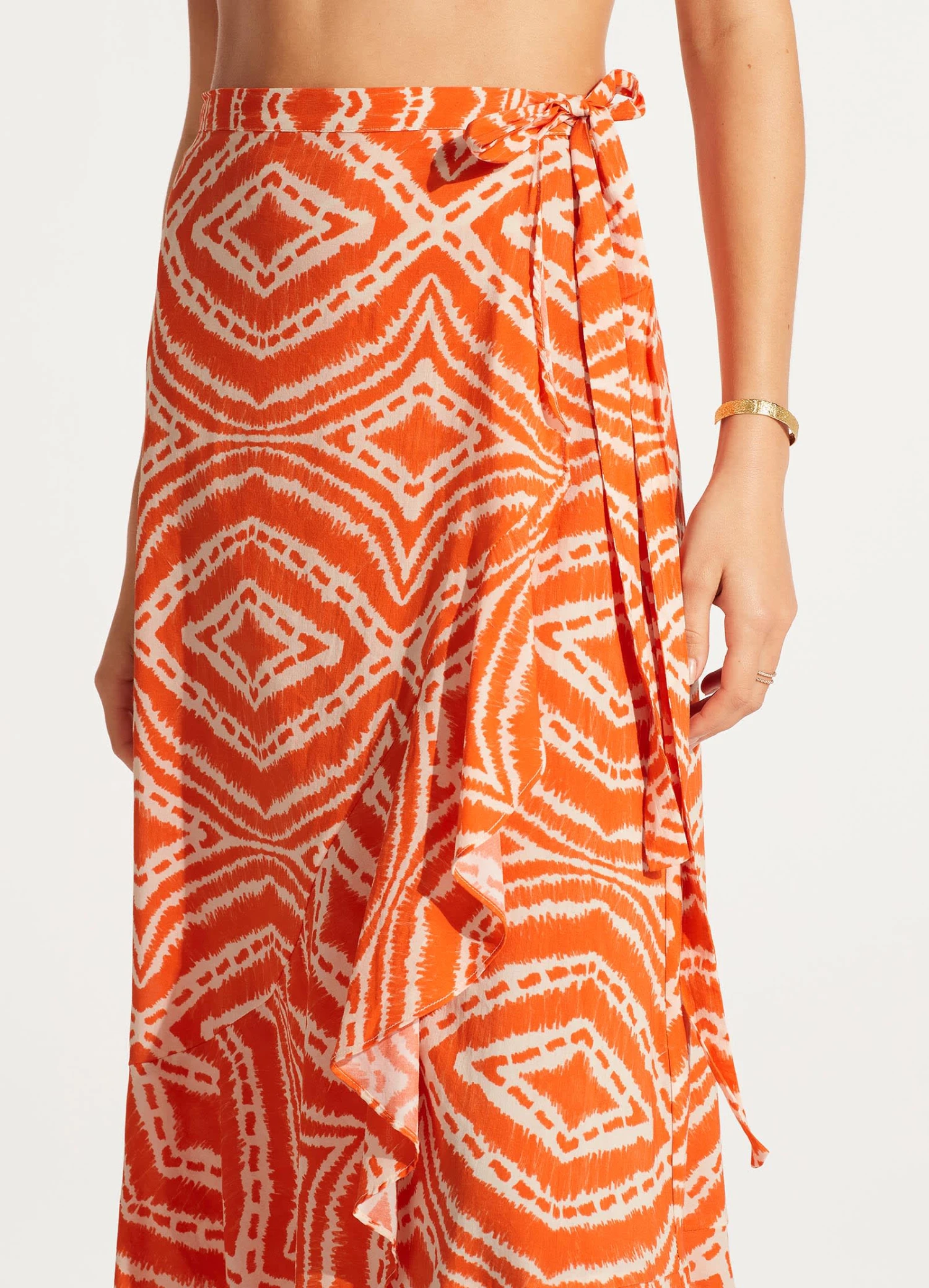 Zanzibar Wrap Skirt - Mandarin 7 Zanzibar Wrap Skirt - Mandarin - Image 5