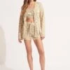 Marl Knit Cardigan - Sand 2 Marl Knit Cardigan - Sand -Fashion Swimwear Store 55000 KN Sand 3