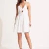 By The Sea Mini Dress - White -Fashion Swimwear Store 55016 DR White 3