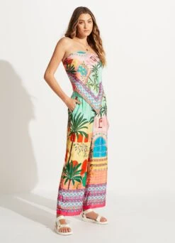 On Vacation Silk Pant - Azure -Fashion Swimwear Store 55020 PA Azure 5