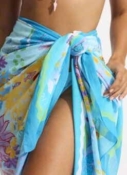 Under The Sea Sarong - Blue Mist -Fashion Swimwear Store 55051 SG Blue 20Mist 6