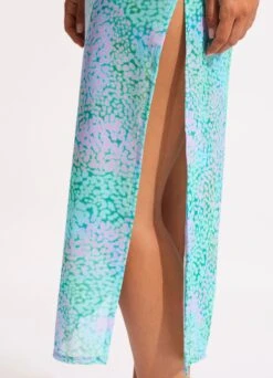 Sea Skin Mesh Cover Up - Vivid Green -Fashion Swimwear Store 55062 CU VividGreen 6