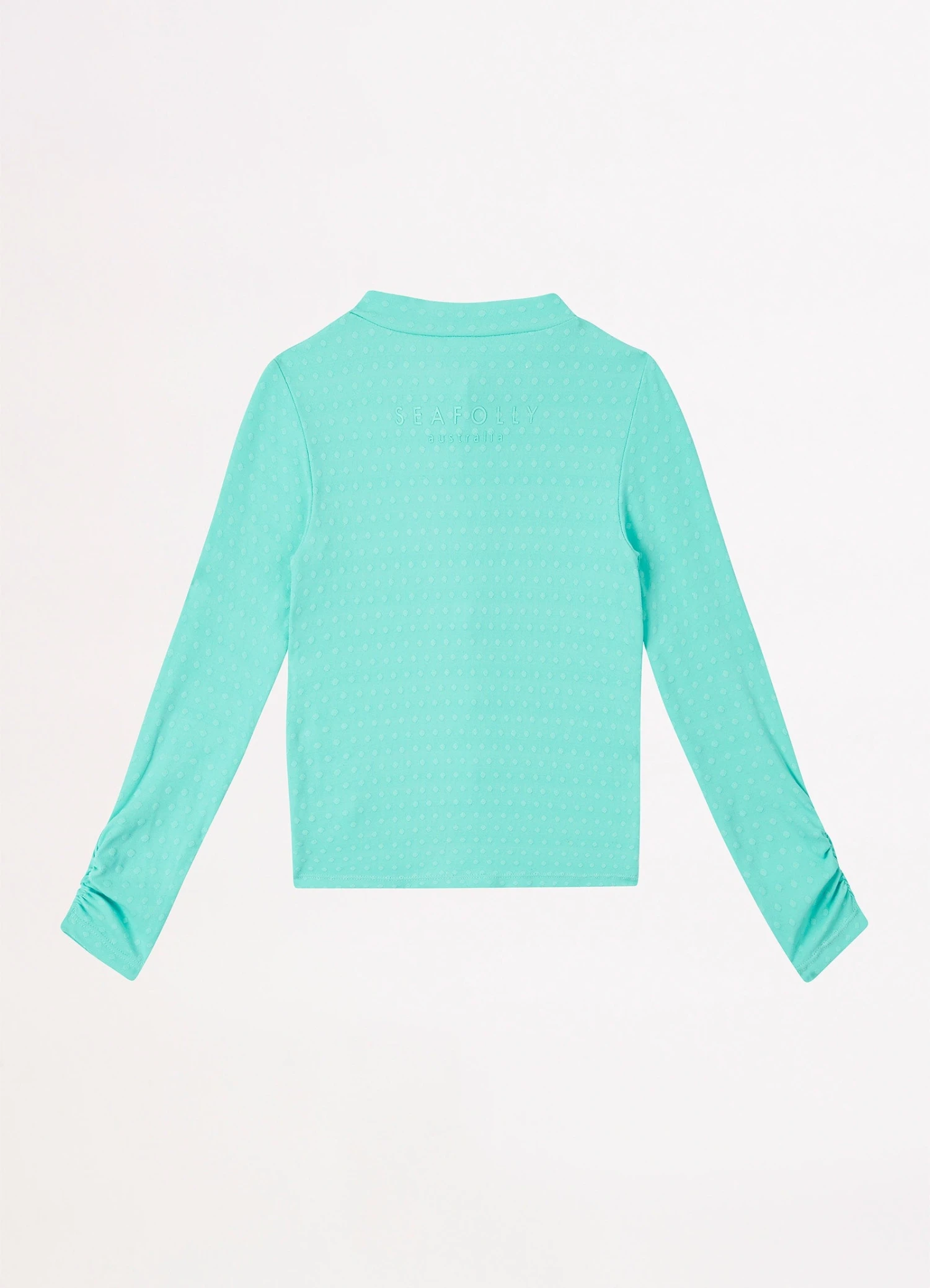 Girls L/S Rash Vest- Mint 4 Girls L/S Rash Vest- Mint - Image 2