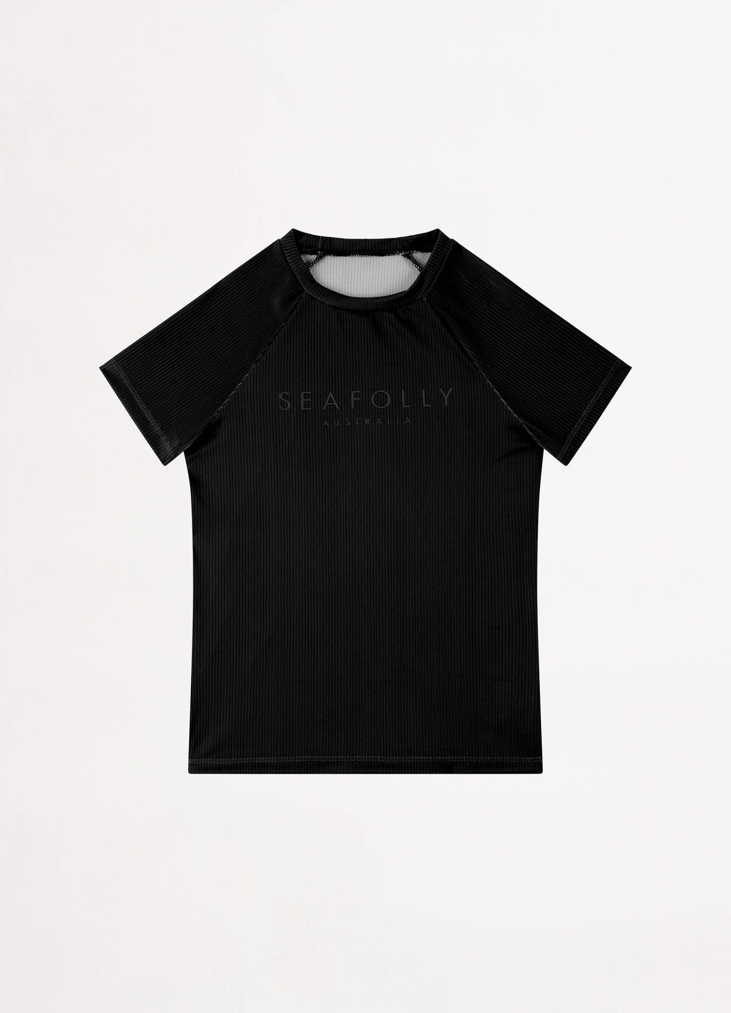 Essential Girls S/S Rash Vest - Black 4 Essential Girls S/S Rash Vest - Black - Image 2