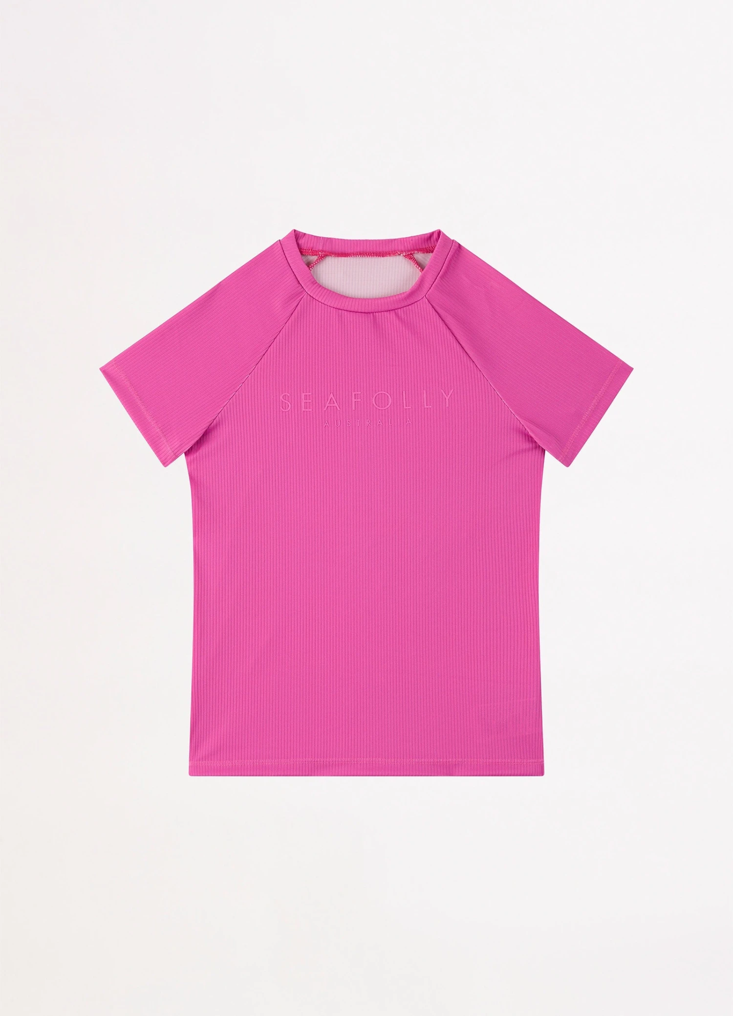 Essential Girls S/S Rash Vest - Pink 5 Essential Girls S/S Rash Vest - Pink - Image 3