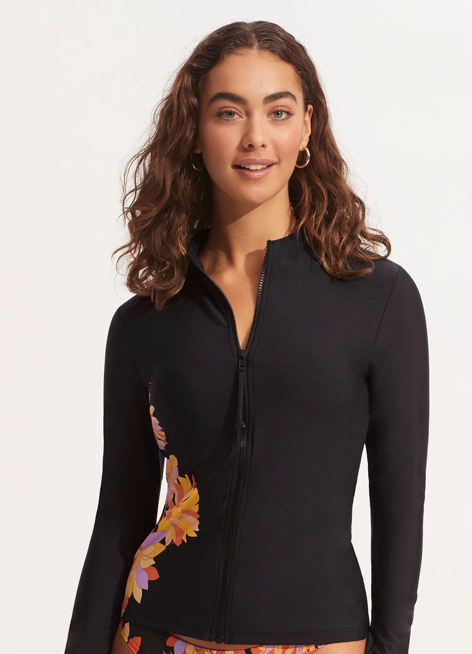 Palm Springs Long Sleeve Sunvest - Black 4 Palm Springs Long Sleeve Sunvest - Black - Image 2