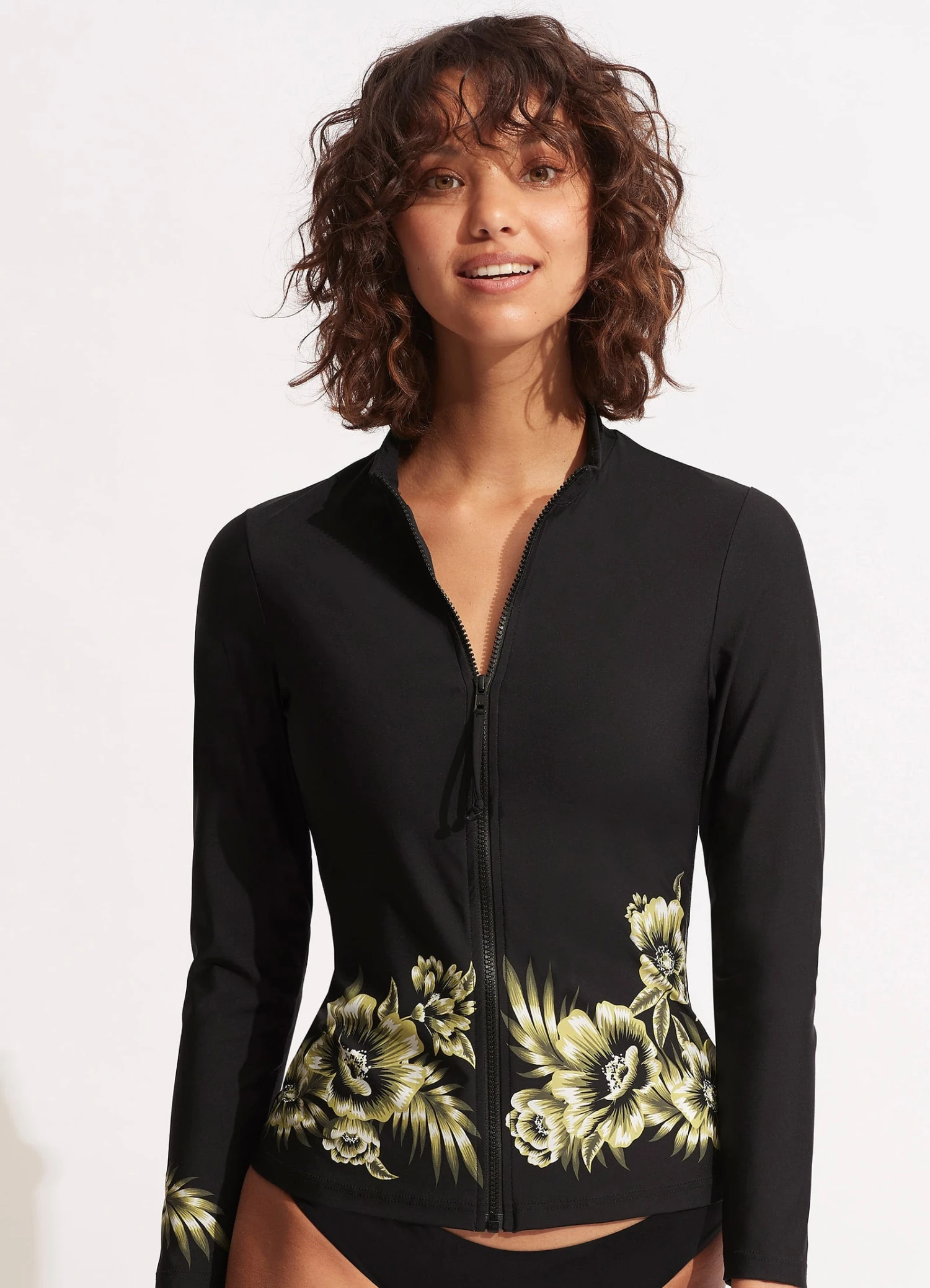 Island In The Sun Long Sleeve Sunvest - Avocado 4 Island In The Sun Long Sleeve Sunvest - Avocado - Image 2