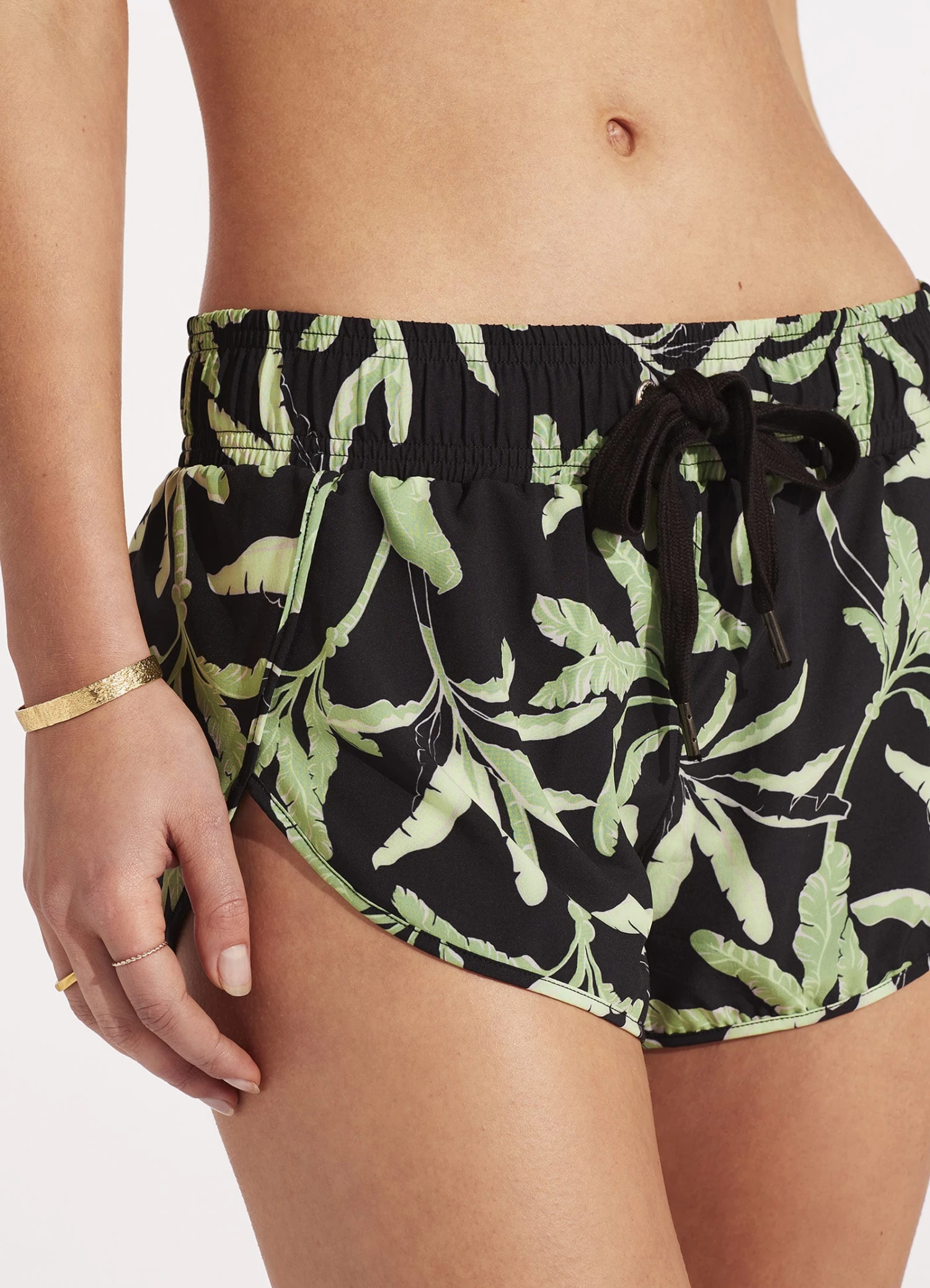 Palm Paradise Boardshort - Black 7 Palm Paradise Boardshort - Black - Image 5