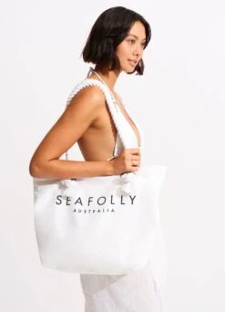 Ship Sail Tote Bag - White