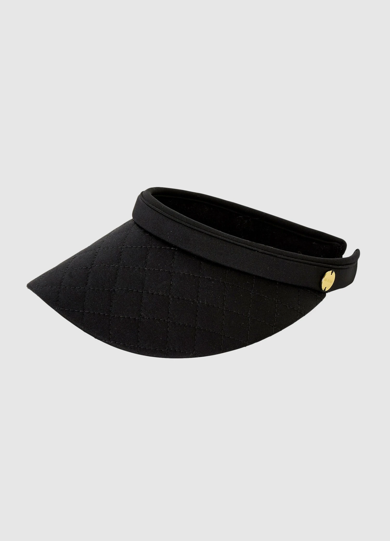 Quilted Visor - Black 4 Quilted Visor - Black - Image 2