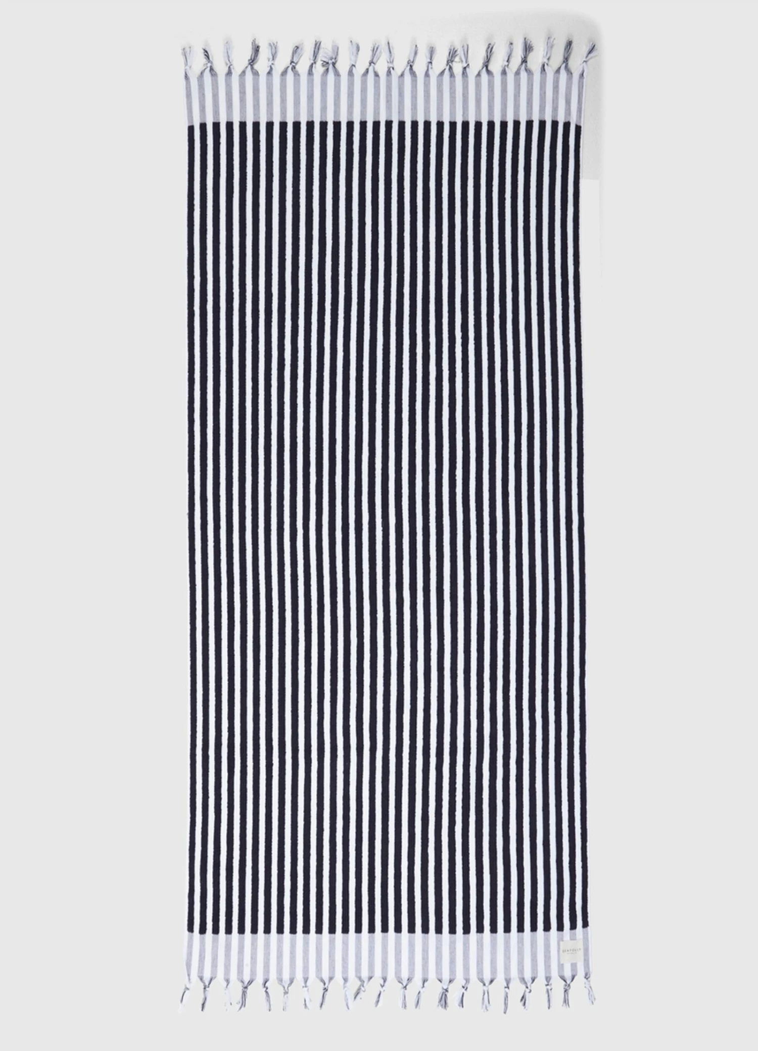 Marina Stripe Towel - True Navy 4 Marina Stripe Towel - True Navy - Image 2