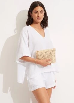 Holiday Clutch - Natural