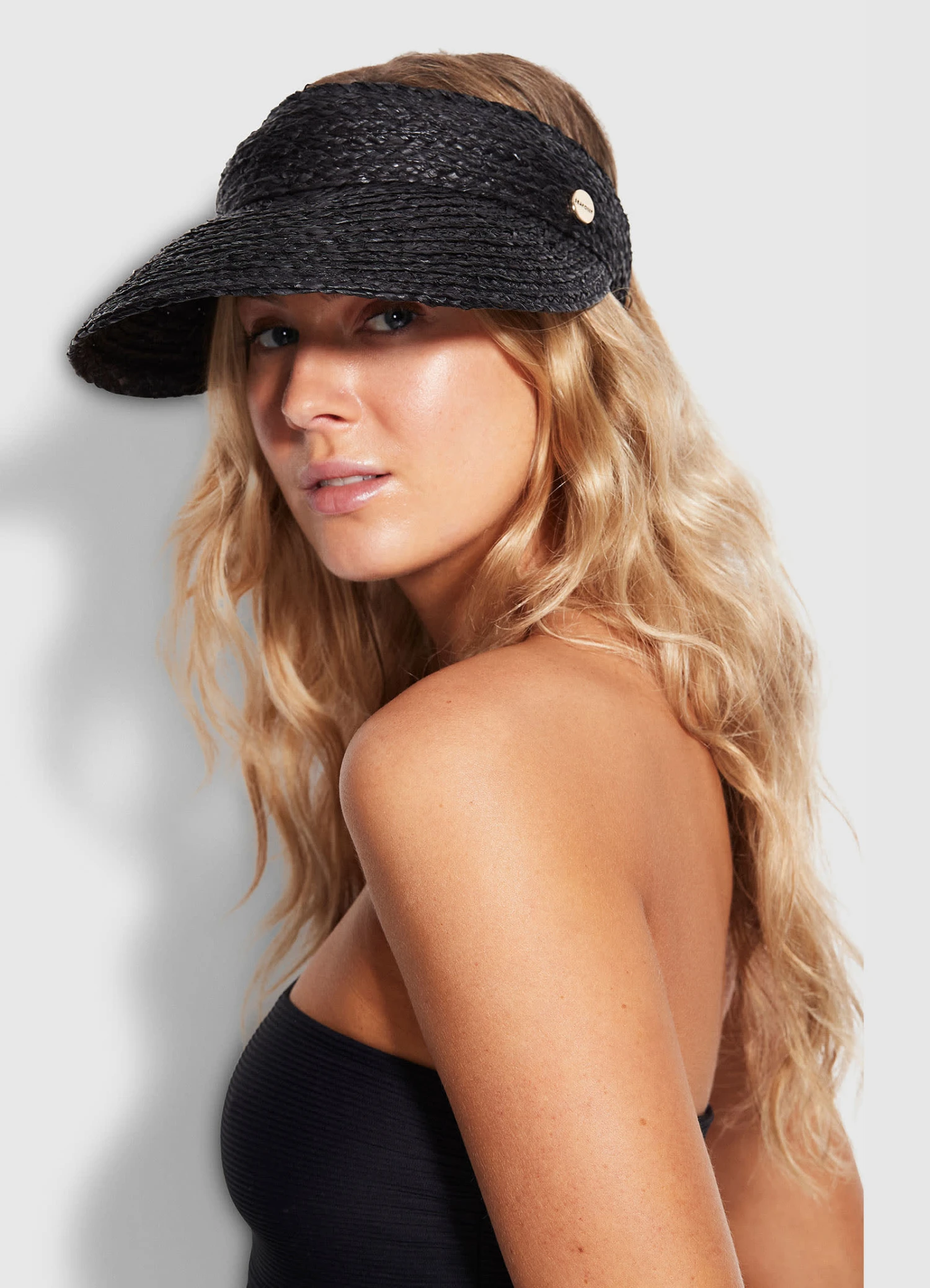 Raffia Visor - Black 4 Raffia Visor - Black - Image 2