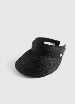 Raffia Visor - Black 12 Raffia Visor - Black -Fashion Swimwear Store 71802 HT Black 2