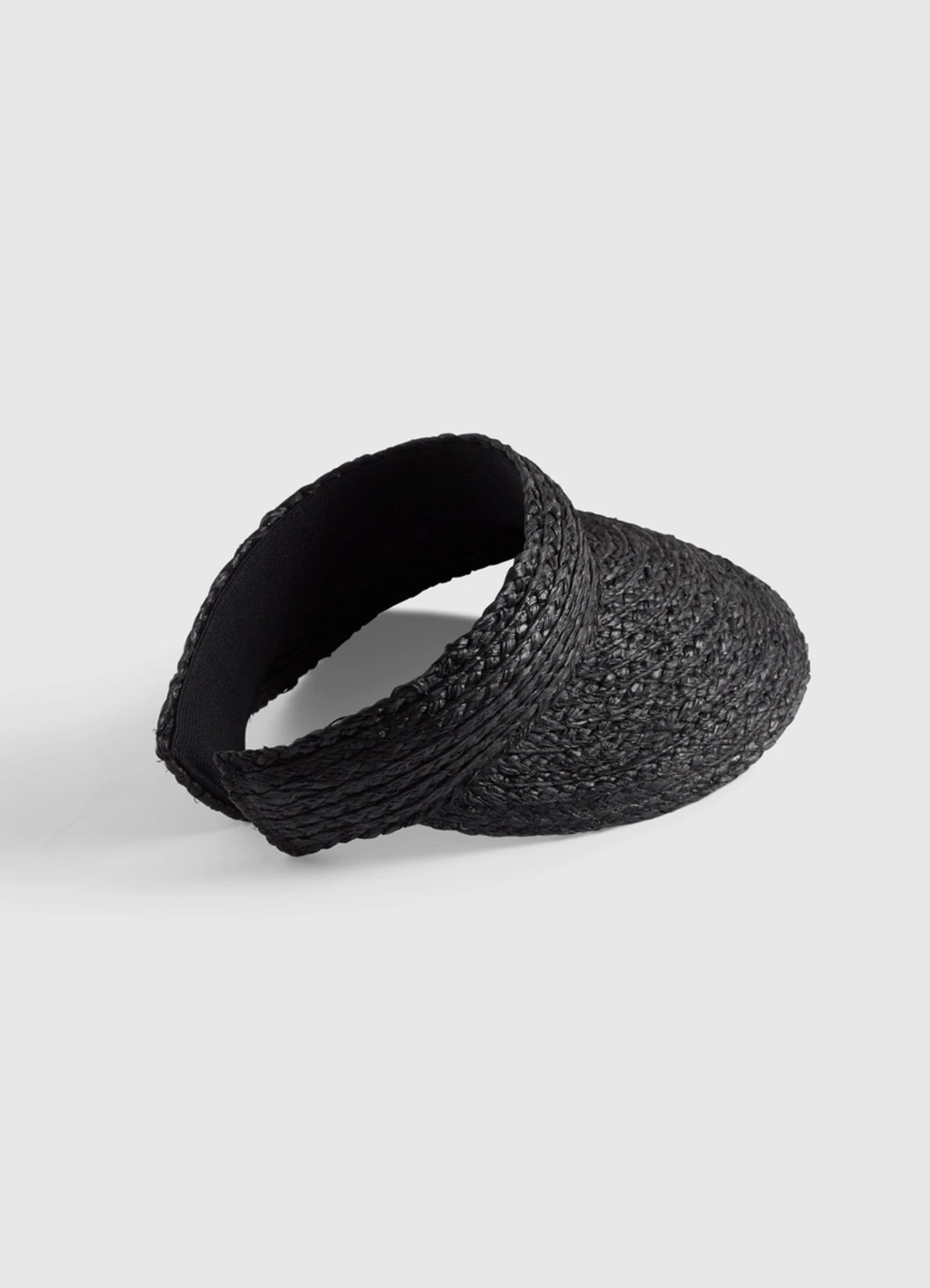 Raffia Visor - Black 7 Raffia Visor - Black - Image 5