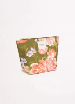 Paradise Garden Canvas Pouch - Avocado 6 Paradise Garden Canvas Pouch - Avocado -Fashion Swimwear Store 71840 BG Avocado 2