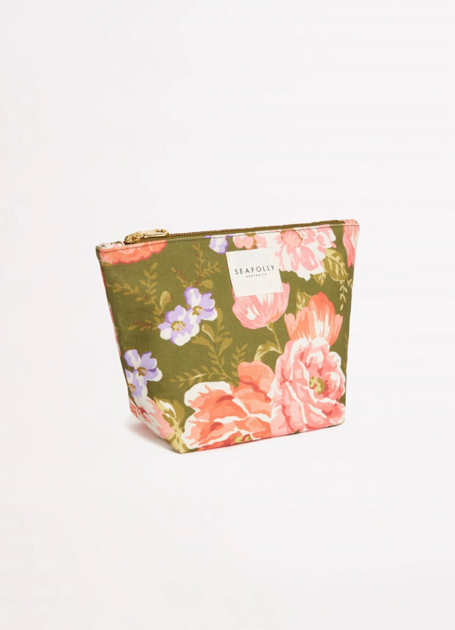 Paradise Garden Canvas Pouch - Avocado 4 Paradise Garden Canvas Pouch - Avocado - Image 2