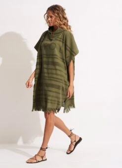 Towel Poncho - Avocado 11 Towel Poncho - Avocado -Fashion Swimwear Store 71847 TL Avocado 4