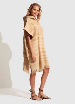 Towel Poncho - Camel -Fashion Swimwear Store 71847 TL Camel 3