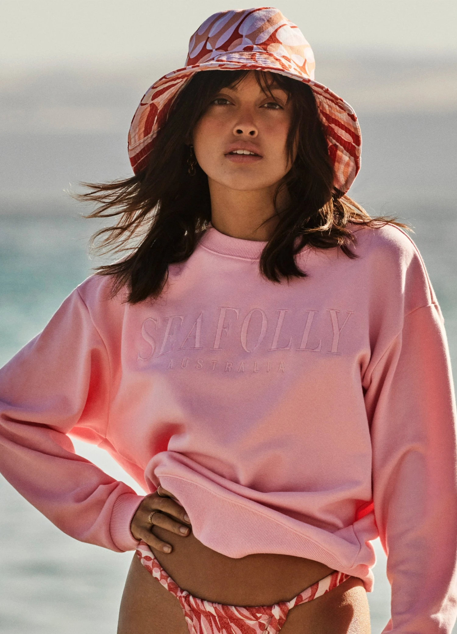 Poolside Bucket Hat - Chintz Pink 3 Poolside Bucket Hat - Chintz Pink