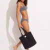 Logo Terry Tote - True Navy -Fashion Swimwear Store 71868 BG True 20Navy 1