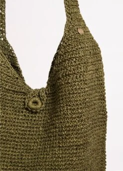 Cocoon Woven Tote - Olive -Fashion Swimwear Store 71879 BG Olive 3