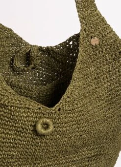 Cocoon Woven Tote - Olive -Fashion Swimwear Store 71879 BG Olive 4