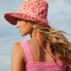 Fleur De Bloom Bucket Hat - Chilli 2 Fleur De Bloom Bucket Hat - Chilli -Fashion Swimwear Store 71881 HT Chilli 1