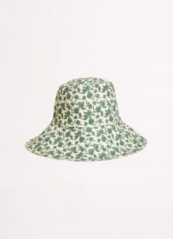 Fleur De Bloom Bucket Hat - Evergreen 8 Fleur De Bloom Bucket Hat - Evergreen -Fashion Swimwear Store 71881 HT Evergreen 3