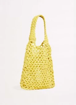 Plaited Rope Tote - Celery -Fashion Swimwear Store 71890 BG Celery 3