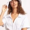 Capri Bucket Hat - White 2 Capri Bucket Hat - White -Fashion Swimwear Store 71891 HT White 1
