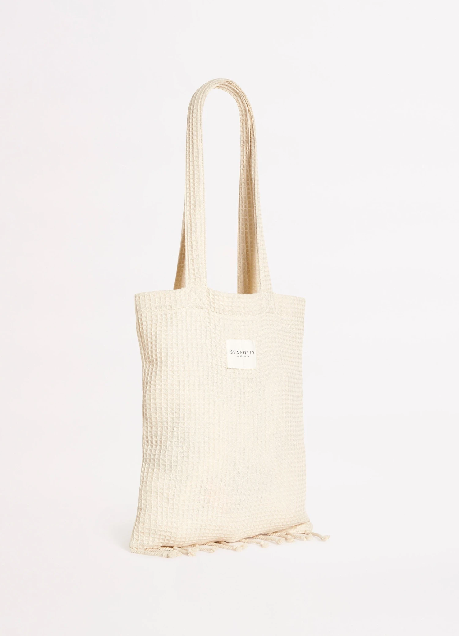 Waffle Towel & Tote Set - Sand 5 Waffle Towel & Tote Set - Sand - Image 3