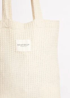 Waffle Towel & Tote Set - Sand 12 Waffle Towel & Tote Set - Sand -Fashion Swimwear Store 71897 TL Sand 4