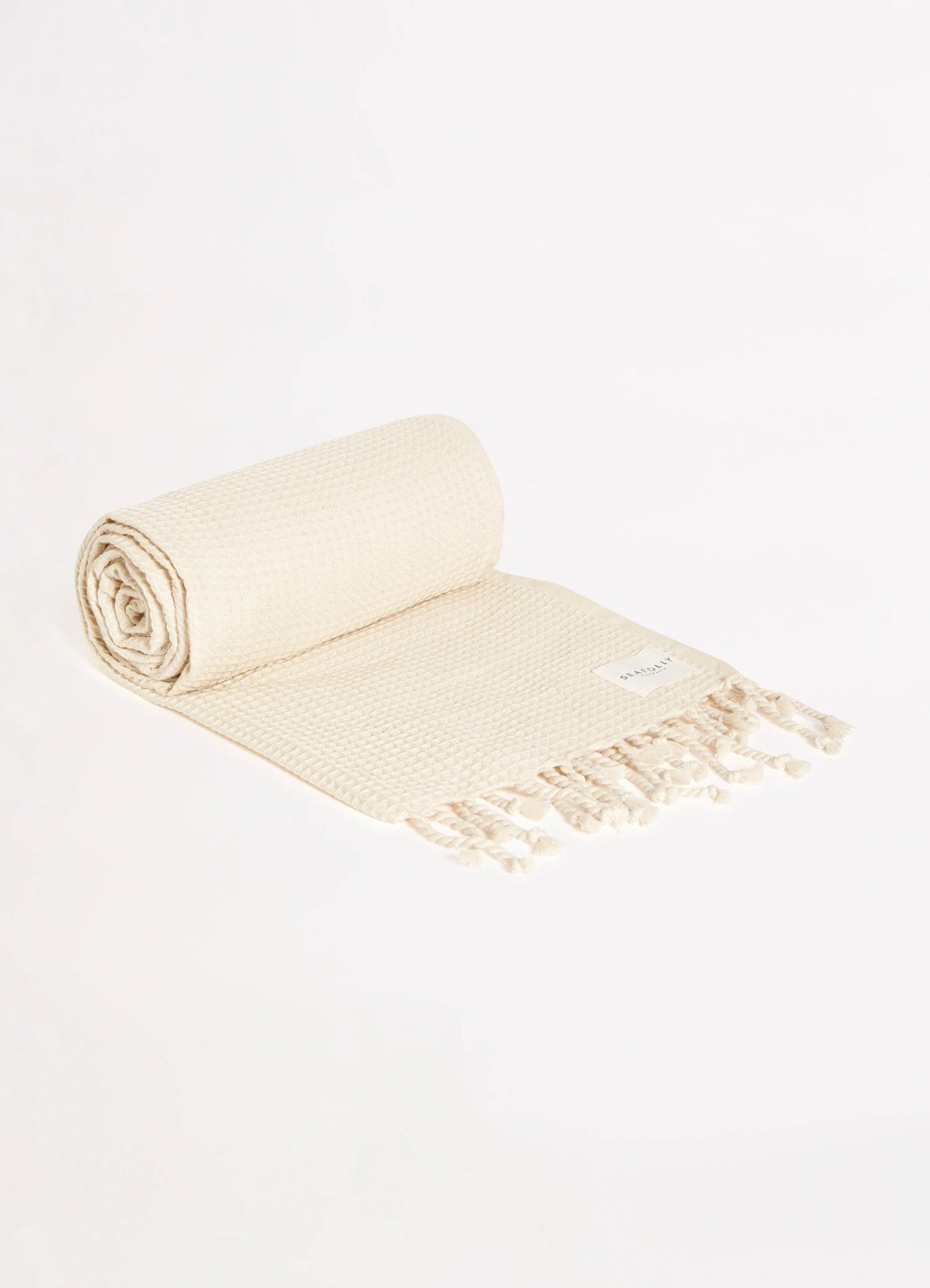 Waffle Towel & Tote Set - Sand 9 Waffle Towel & Tote Set - Sand - Image 7