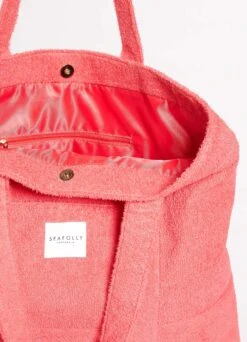 Terry Beach Tote - Sun Kissed Coral -Fashion Swimwear Store 71898 BG SunKisdCrl 4