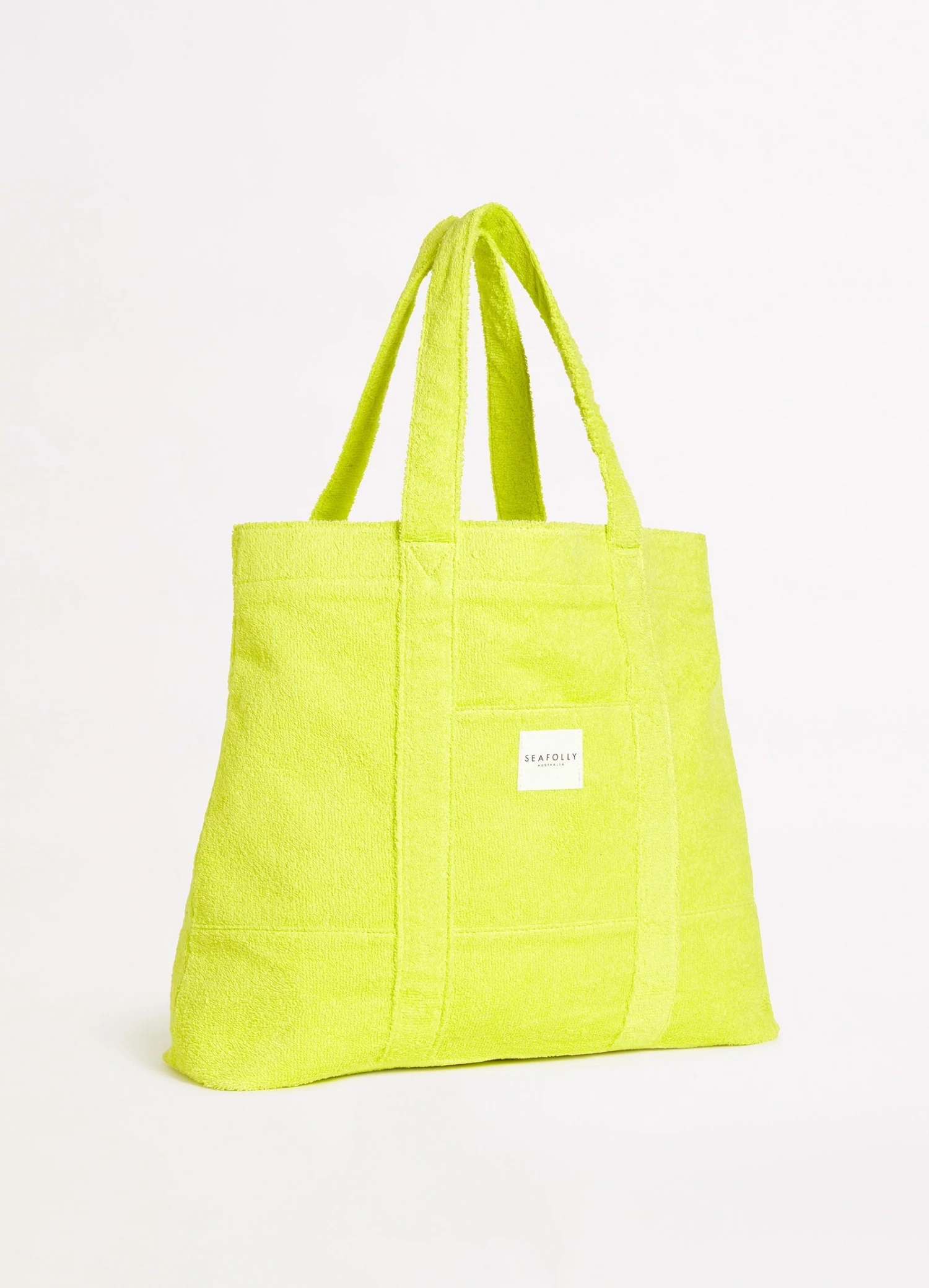 Terry Beach Tote - Wild Lime 4 Terry Beach Tote - Wild Lime - Image 2