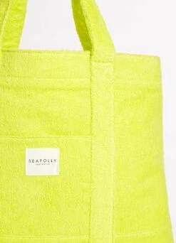 Terry Beach Tote - Wild Lime 8 Terry Beach Tote - Wild Lime -Fashion Swimwear Store 71898 BG Wild 20Lime 3