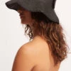 Sahara Roll Up Visor - Black -Fashion Swimwear Store 71911 HT Black 1