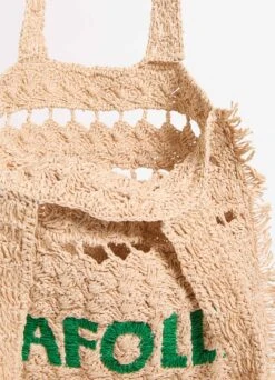 Logo Woven Tote - Natural 9 Logo Woven Tote - Natural -Fashion Swimwear Store 71927 BG Natural 8