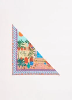 On Vacation Scarf - Azure 11 On Vacation Scarf - Azure -Fashion Swimwear Store 71932 Azure 6