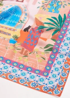 On Vacation Scarf - Azure 13 On Vacation Scarf - Azure -Fashion Swimwear Store 71932 Azure 7