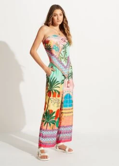 On Vacation Scarf - Azure 12 On Vacation Scarf - Azure -Fashion Swimwear Store 71932 Azure 8