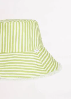 Stripe Bucket Hat - Soft Olive -Fashion Swimwear Store 71937 HT SoftOlive 5