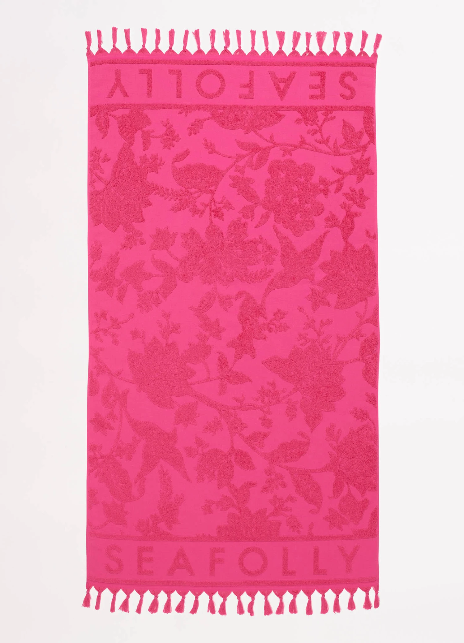 Silk Road Jacquard Beach Towel - Rose Pink 4 Silk Road Jacquard Beach Towel - Rose Pink - Image 2