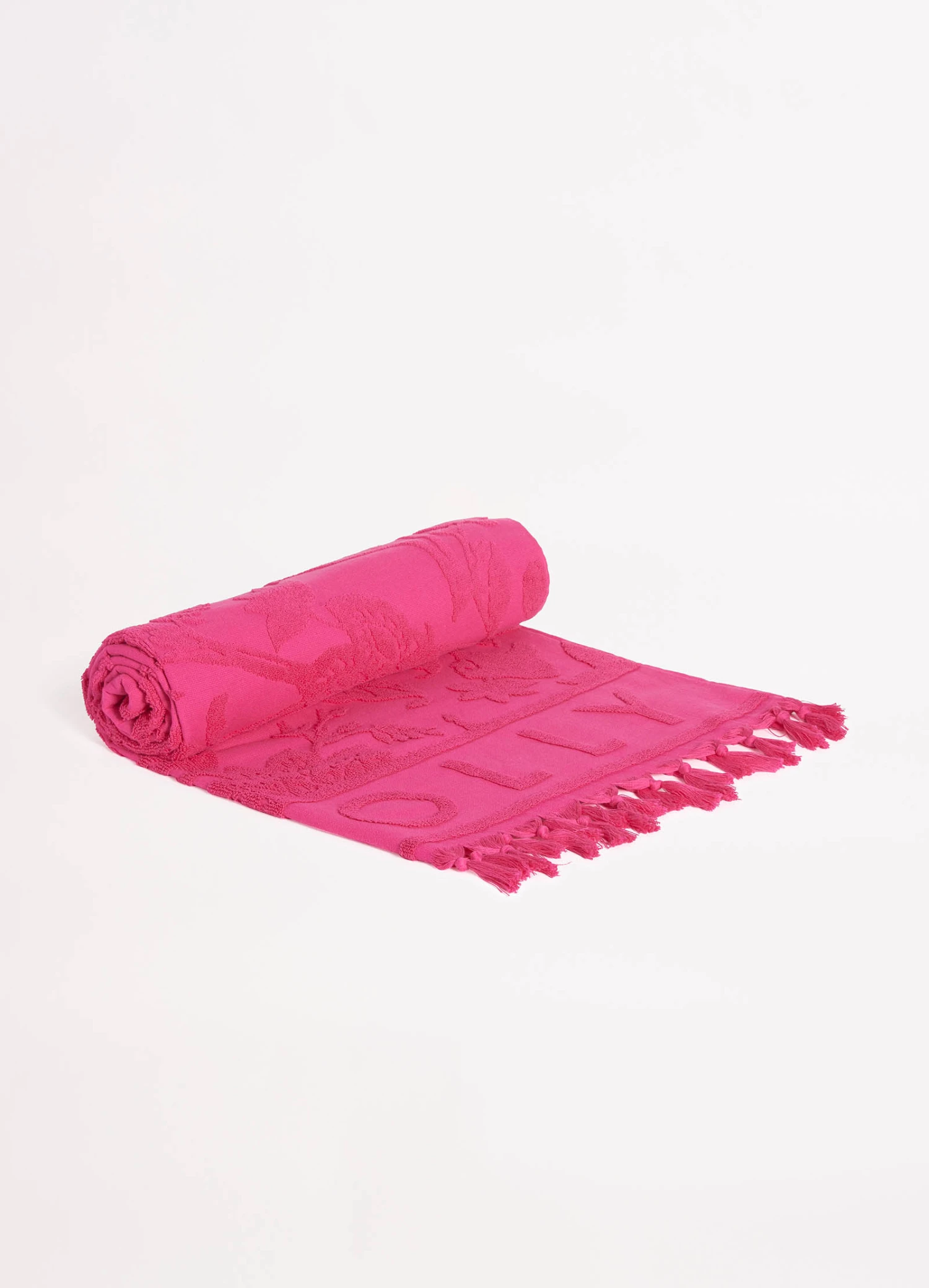 Silk Road Jacquard Beach Towel - Rose Pink 5 Silk Road Jacquard Beach Towel - Rose Pink - Image 3